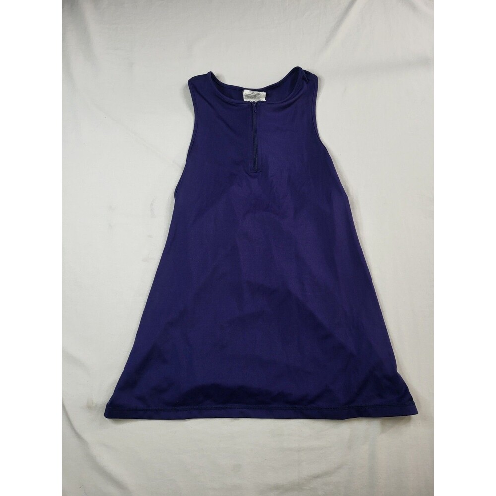 Roxy Racerback Tank Top Womens Size Medium M Blue Lightweight Zipper Front